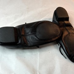 Spotlights Black Soft Lace-Up Ballet Dance Shoes Bendable Size 4.5M Womens 7