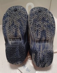 Capelli New York Clogs with Backstrap BLUE/WHITE Swirl & ORANGE Kids 2 ~ NWT