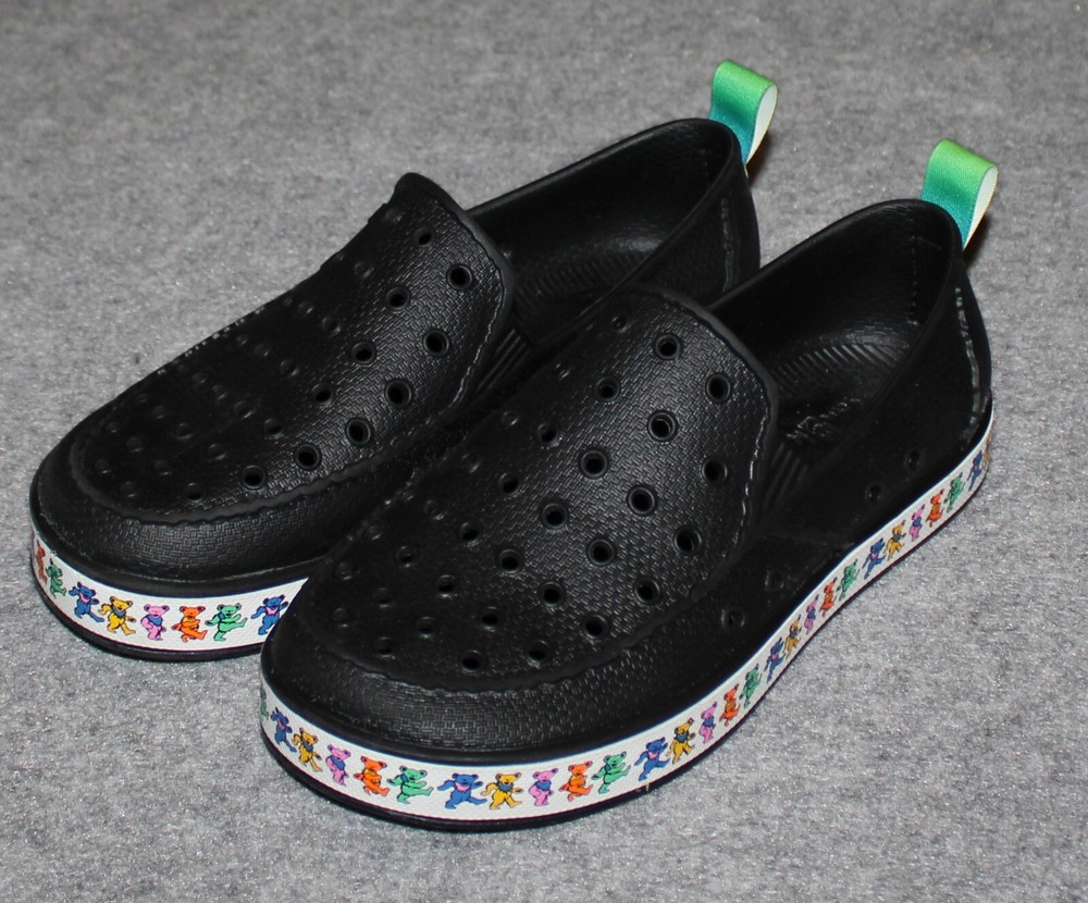 SANUK KID’S LIL WALKER GRATEFUL DEAD Sidewalk Surfers Dancing Bears sz 3 Shoes