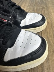 Nike Size 4.5Y Court Borough Mid 2 White Black Pink Basketball Shoes