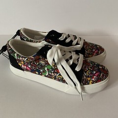 Super Mario Bros Boys Size 5 Canvas Sneakers Shoes Kid’s