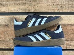 adidas Spezial Navy Light Blue Suede Low Top Kids Sneakers US 4 youth, women’s 5