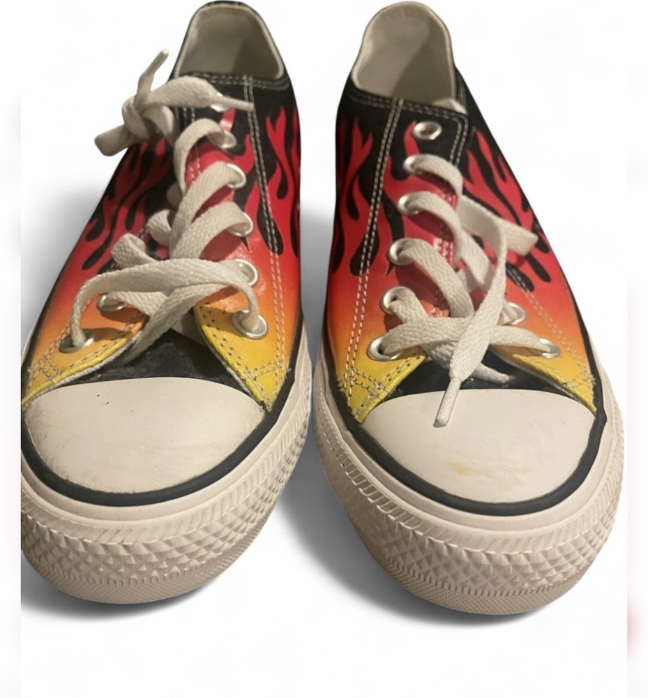 Converse Chuck Taylor All Star OX Textile Low Top Flame Shoes Size 7 Big Kids