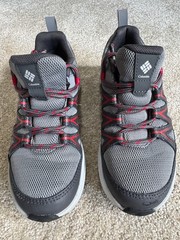 Columbia Peakfreak Rush Sneaker Kids Size 1 Gray Waterproof Shoes