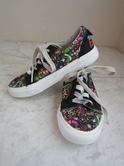 Ground Up Super Mario Bros Multicolor Lace Up Sneaker Shoes Kids Size 13