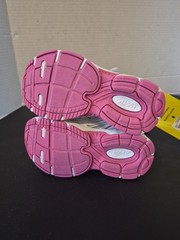 GT AVIA 5000 Pink/white Breathable ELASTIC laces Easy On/off Kid Sz 8