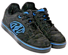 Heelys 770992 Motion Plus Black Lace-Up Rolling Wheel Skate Shoes Youth US 3