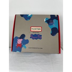 Hunter Kids With Handles Easy pull on rain boots NWT NWB size 2B/3G Peppa Pig