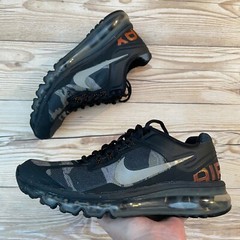 Nike Air Max 2013 Camo Black/Grey/Orange Kids Size 6Y / Women’s Size 7.5