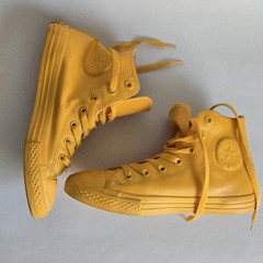 Converse Youth Size 3 Rainboot Yellow Rubber Rain Sneaker Little Kids