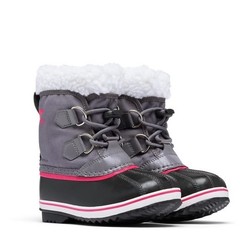 Sorel Children’s Yoot Pac Nylon Boot Waterproof Chrome Grey Black US 7 NWOT