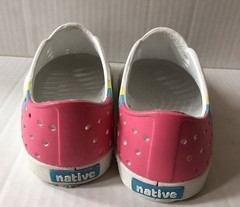 Native Jefferson Sugarlite Child Size 9 Kid’s Slip-on Shoes , White Pink