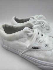 Vans Ward Checkerboard White Youth Size 4 Lace Up Sneakers