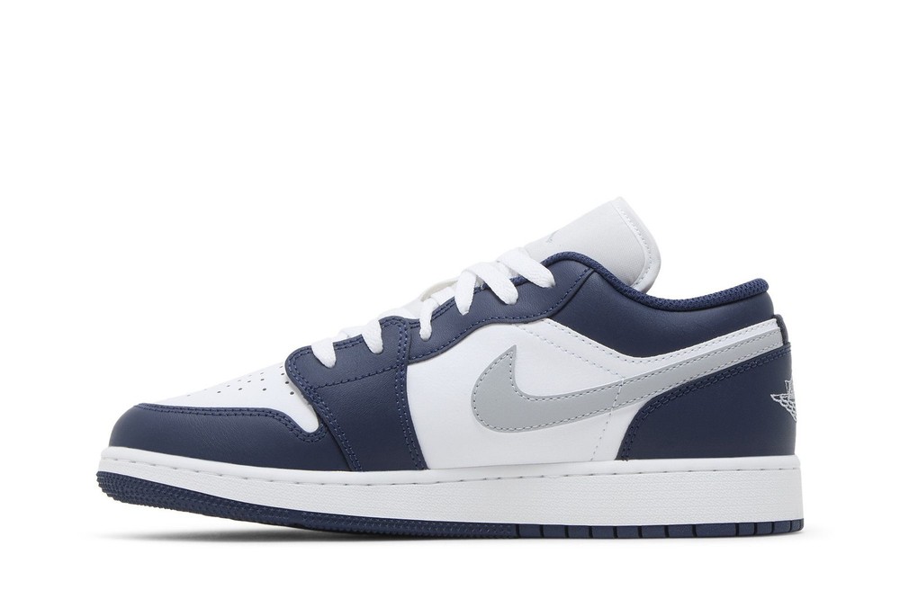 Air Jordan 1 Low GS ‚Midnight Navy Wolf Grey‘ 553560-141