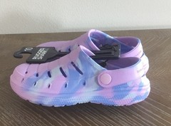 Rugged Shark Swivel Strap EVA Clogs Sandals Purple Unisex Toddler Size 10