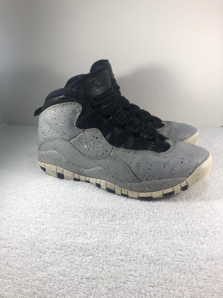 Nike Air Jordan Retro 10 X Cement Smoke Grey Size 4.5Y GS 310806-062