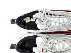 Size 5Y (GS) – Nike Air Max 97 Low Wolf Grey Red – GOOD CONDITION NO BOX