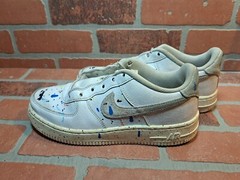 Size 5.5 (GS) – Nike Air Force 1 LV8 3 Low Paint Splatter – White