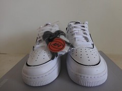 Nike Air Force 1 AF1/1 (Gs) White-Black Sz 6.5Y [CT3840-100]
