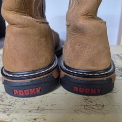 Size 7m Rocky Kids Old Town Pull On Boots 7″ Tan Youth Leather