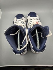 Nike Air Jordan VI 6 Retro 2012 Olympic White Navy Blue, 384665-130 7Y