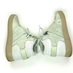 Adidas Tubular Invader Beige Leather High Top Ankle Shoes Sneakers US 4 Comfort