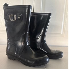 Kamik Rain Splash Rain Boots Kids 3 Black Waterproof Wellies Knee High Winter