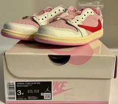 Jordan 1 Retro Low OG SP x Travis Scott Sail Tropical Pink (PS) – 3Y