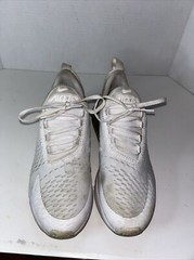 Nike Air Max 270 Low White Silver Big Kids Youth Size 6.5 Running Jogging 167