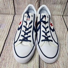 Converse STAR PLAYER OX Unisex Kids Sneaker White Blue Red US Size 7 264720C