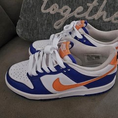Nike Dunk Low ‚University Blue‘ sneakers with white, blue, orange #basketball