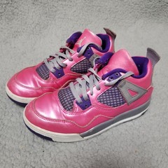 NIKE AIR JORDAN 4 RETRO OG PINK FOIL 13C AUTHENTIC VTG BARBIE 487724-607