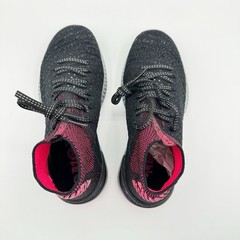 Under Armour Kids Highlight Delta 2 Black Pink Knit Running High Top 1295766 5