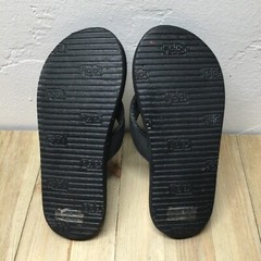 FLOJOS® Flip Flops Small Kids Size 1.0 Black Sandals Summer Pool Beach