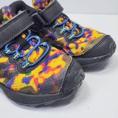 Merrell Shoes Kids Size 10.5 Multicolor Tie Dye Hook & Loop Hiking Sneakers
