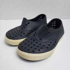 NATIVE Jefferson Kids Boys Girls Size C8 Regatta Black Slip On Water Shoe