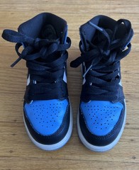 Nike Air Jordan 1 High UNC Toe Blue Black White FD1412-400 Kids Size 11C