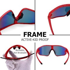 Kids Baseball 70 Millimeters A3 Red / Orange Mirror + Blue / Green Mirror