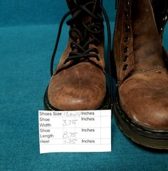 Doc Martens „Delaney“ Brown Boots Lace-Up w/ Side Zip Size 13 YOUTH