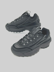 Fila Distruptor II Exp, Kid (SIZE 6.5), Black/Black