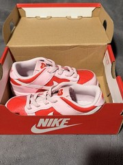Nike Dunk Low Unisex Kids Sneaker US 10C Pink/Red/White Leather Lace