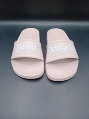 NEW Palm Angels Kids Logo Pool Slides – Pink / White Size 13K