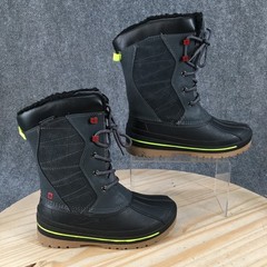 Swiss Tech Boots Youth 2 Thinsulate Waterproof Winter Lace Up Mid-Calf Gray