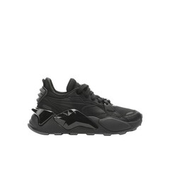 PUMA RsXl Forever Diamond Lace Up Youth Girls Black Sneakers Casual Shoes 39281