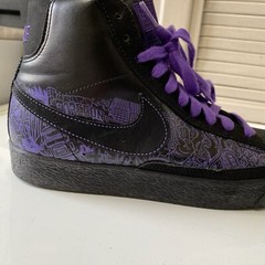 Nike Blazer Oregon Purple Mid Black Size US Unisex 5.5Y Sneakers Collectors NWOT