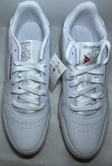 Size 7 Reebok Classic Leather Junior White Gum Bottom GZ6098
