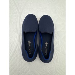 Rothy’s The Loafer Size K2 Navy Blue Red Sole Kids Slip On Comfort Shoes