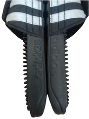 Adidas Black And White Adjustable Spike Slides Sandals Big Kids Size 4