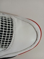 Air Jordan 4 Retro GS B Grade SZ 7Y White Fire Red Black Tech Grey 408452-160