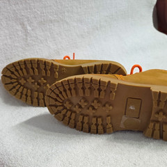 Bobbies Kids Brown Leather Chukka Ankle Boots Lug Sole Logo Round Toe EU 36